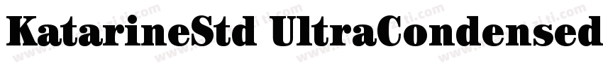 KatarineStd UltraCondensed 7字体转换